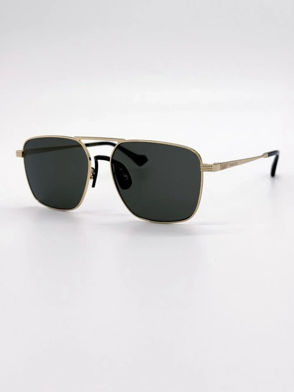 NEW GUCCI SUNGLASSES GG0743S 001 GOLD/GRAY AVIATOR UNISEX GUCCI EYEWEAR